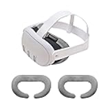 for Meta Quest 3 - Washable Hygienic Cotton Cover (Dark Grey, 2 pcs)