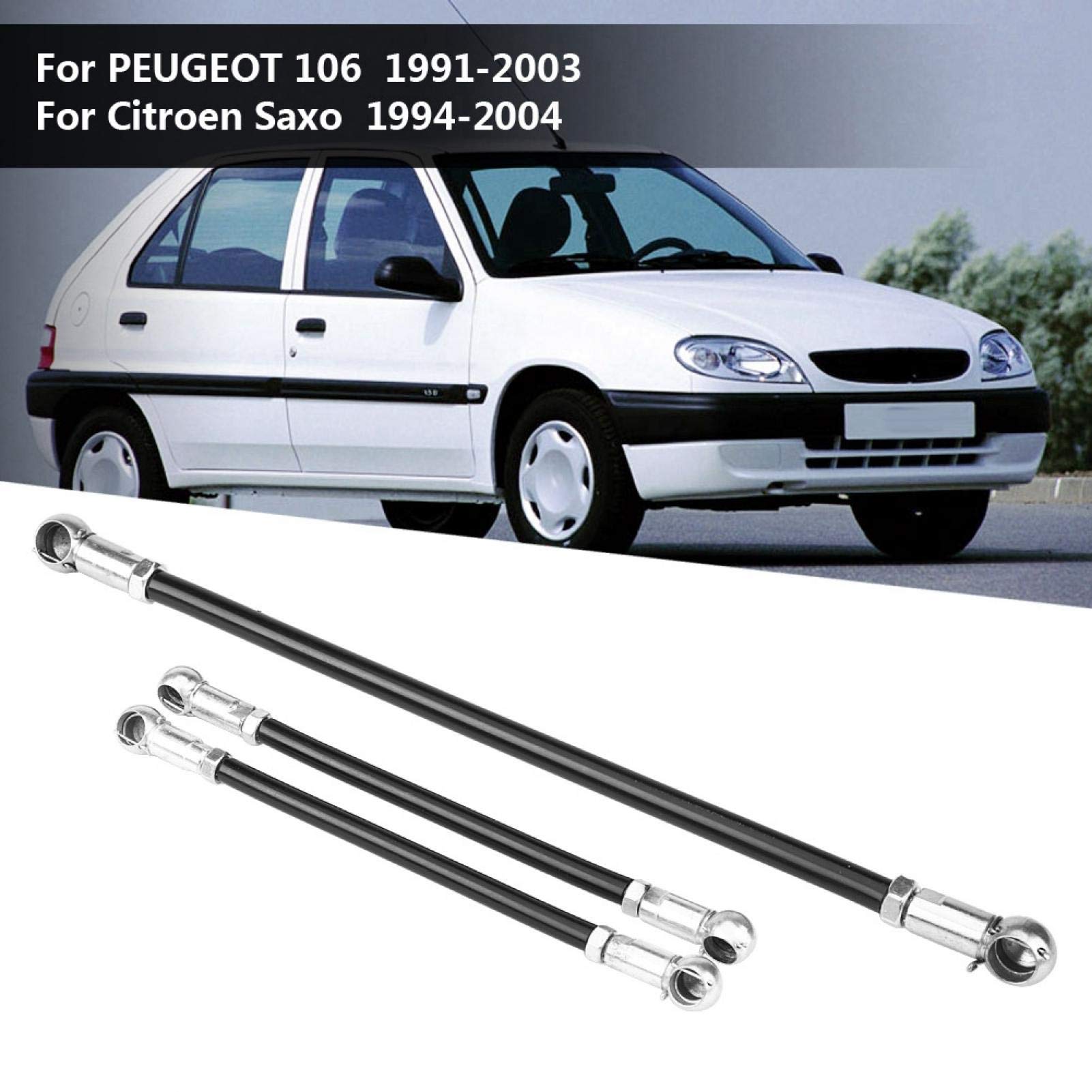 Ymiko 3 Pièces Connexion de Lien de Vitesse de Changement de Vitesse de Voiture, Bielles de Lien de Changement de Vitesse de Voiture pour 106 1991-2003 1994-2004 245283 +
