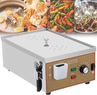Automatic Temperature Control Electric Bun Steamer, Commercial Stainless Steel Restaurant Steamer2/4/6-Hole Electric Steamed Bun Machine, Water Shortage Alert(2 Hole)