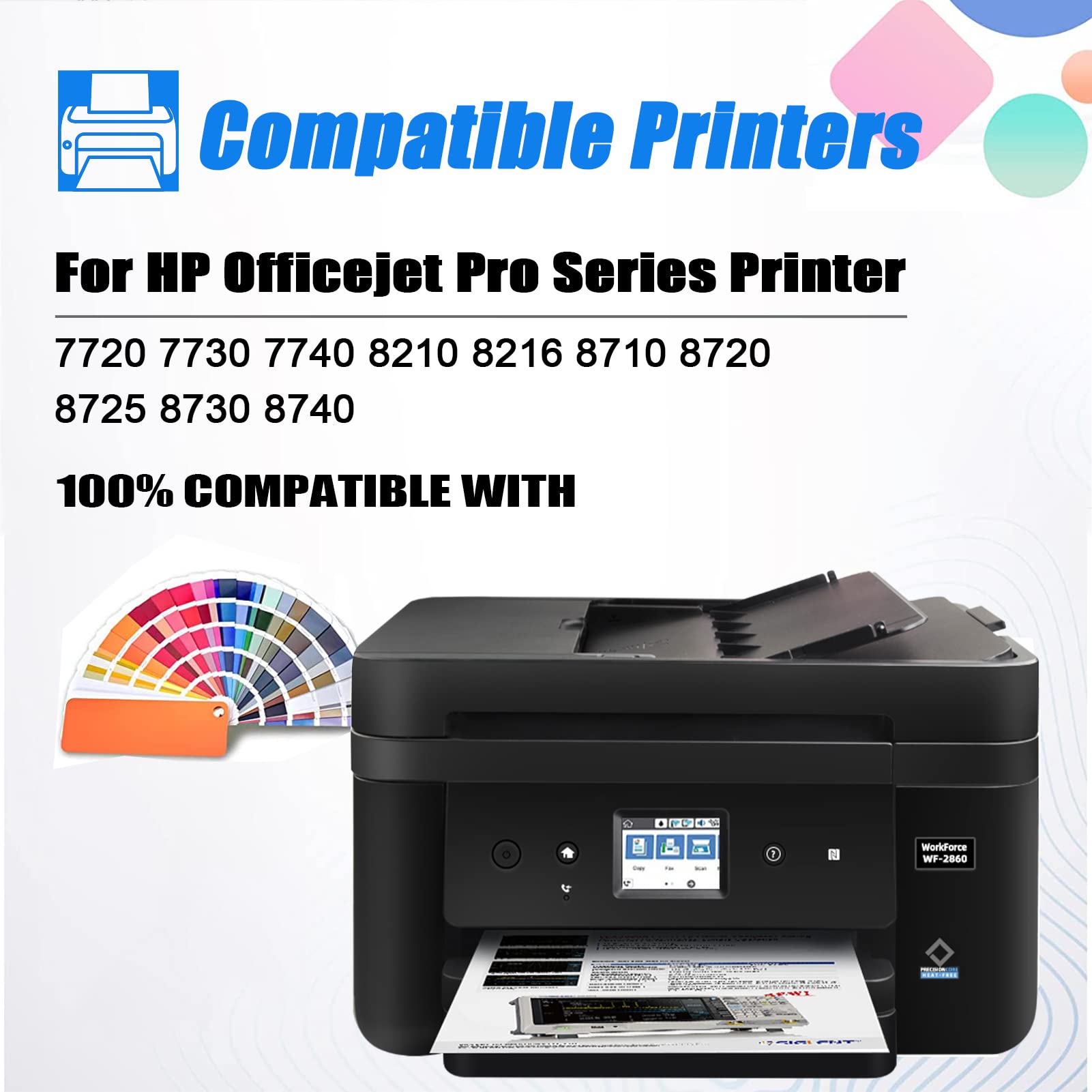 4 Cartucce Inchiostro Compatibili 952XL Per HP OfficeJet Pro 8710 7740 7720 E Altri Con Chip Di 1012868