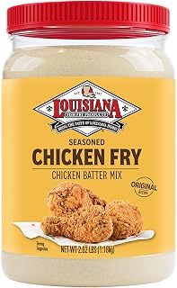 Louisiana Chicken Fry Batter Half Gallon 2.62 lbs - Crispy Cajun Fried Chicken Coating Mix, Just Add Water for Authentic Southern Flavor
