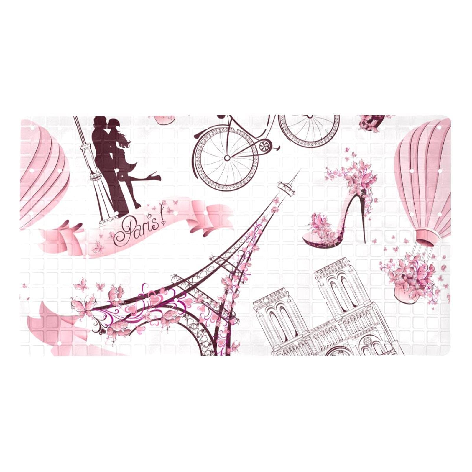 Tapis de baignoire pour personnes âgées antidérapant et lavable en machine