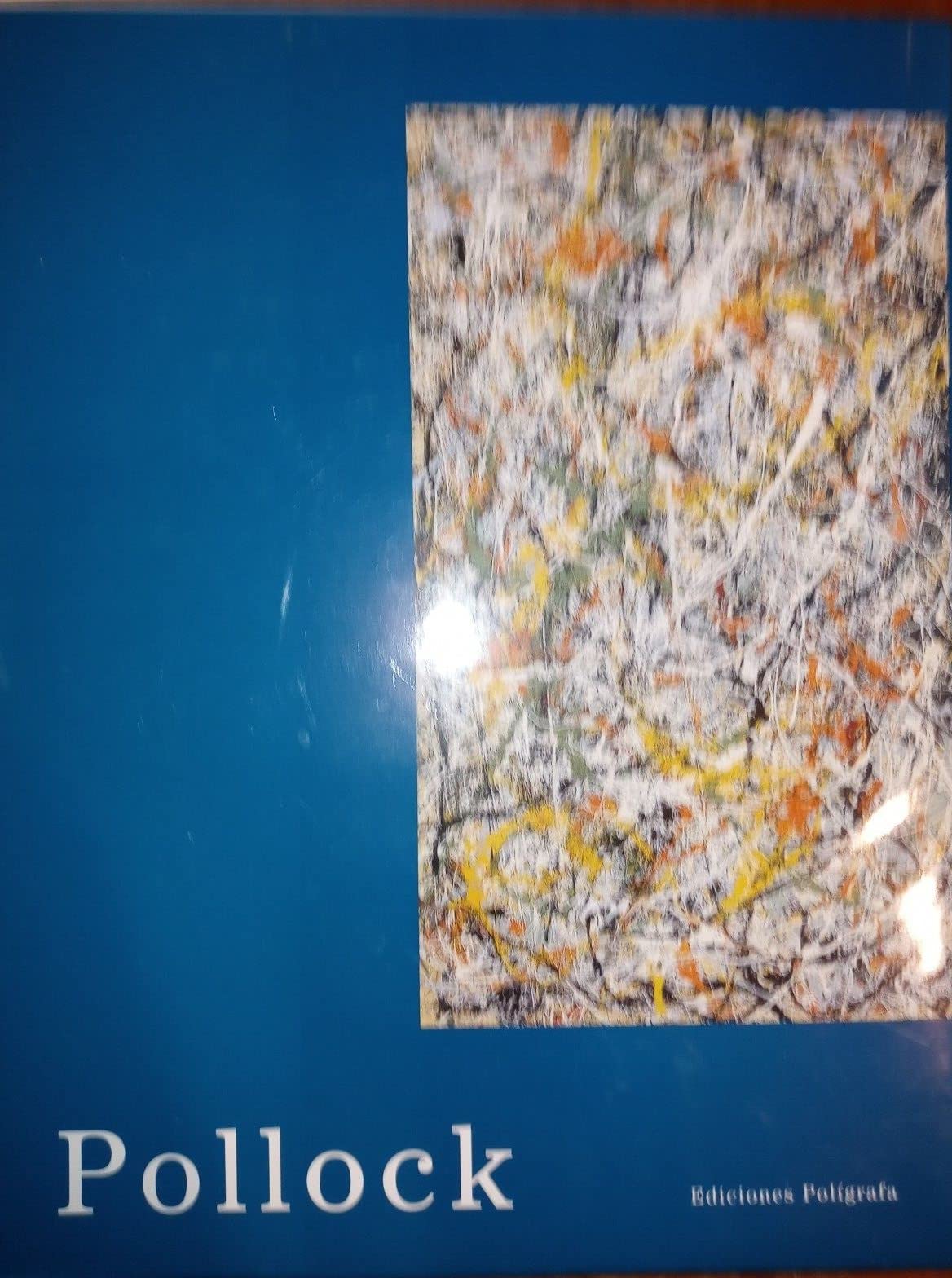 Toile Jackson Pollock d'art abstrait moderne avec châssis en bois noble