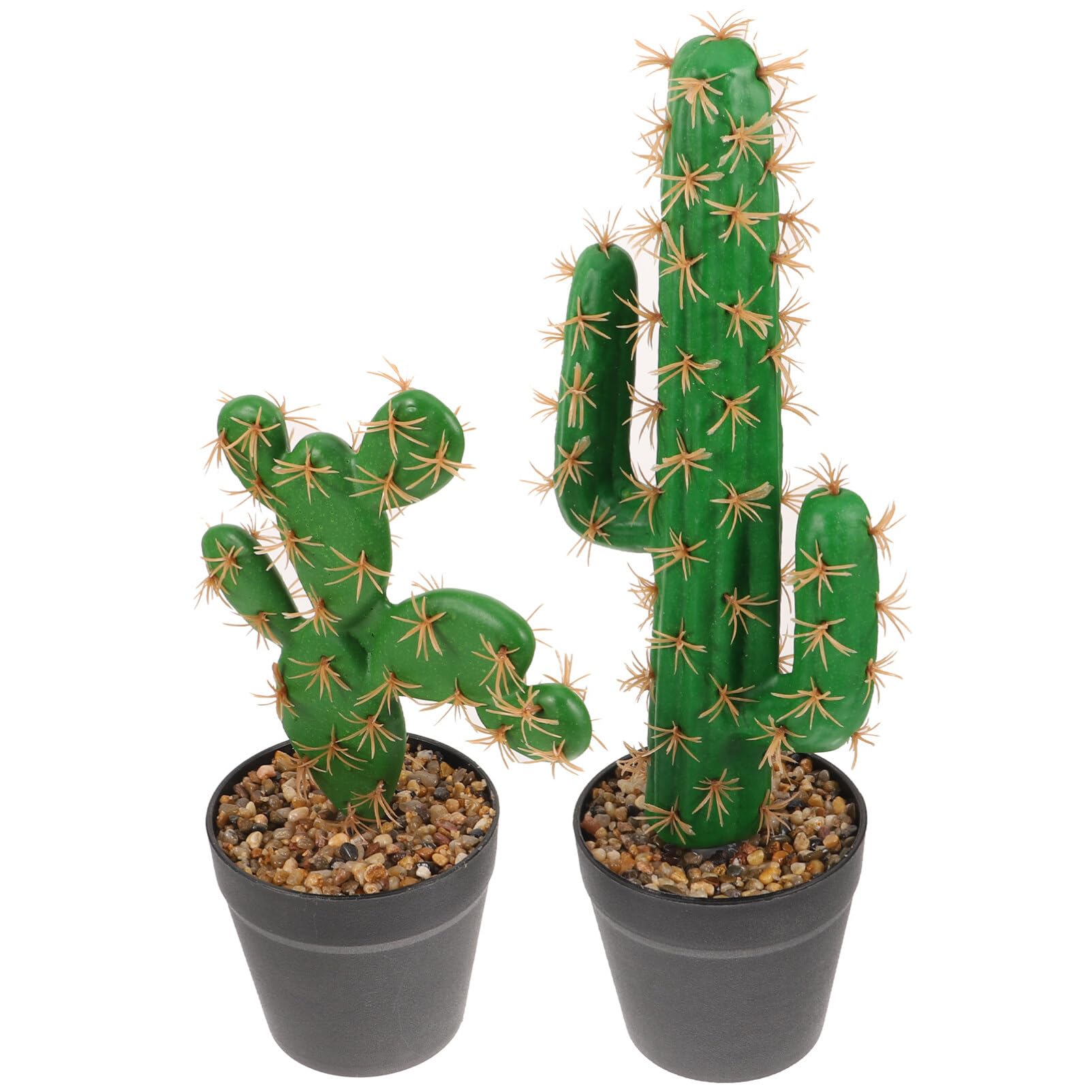 2piezas Cactus Artificiales Suculentas Falsas para Decoración De y Decoración Realista y Chic
