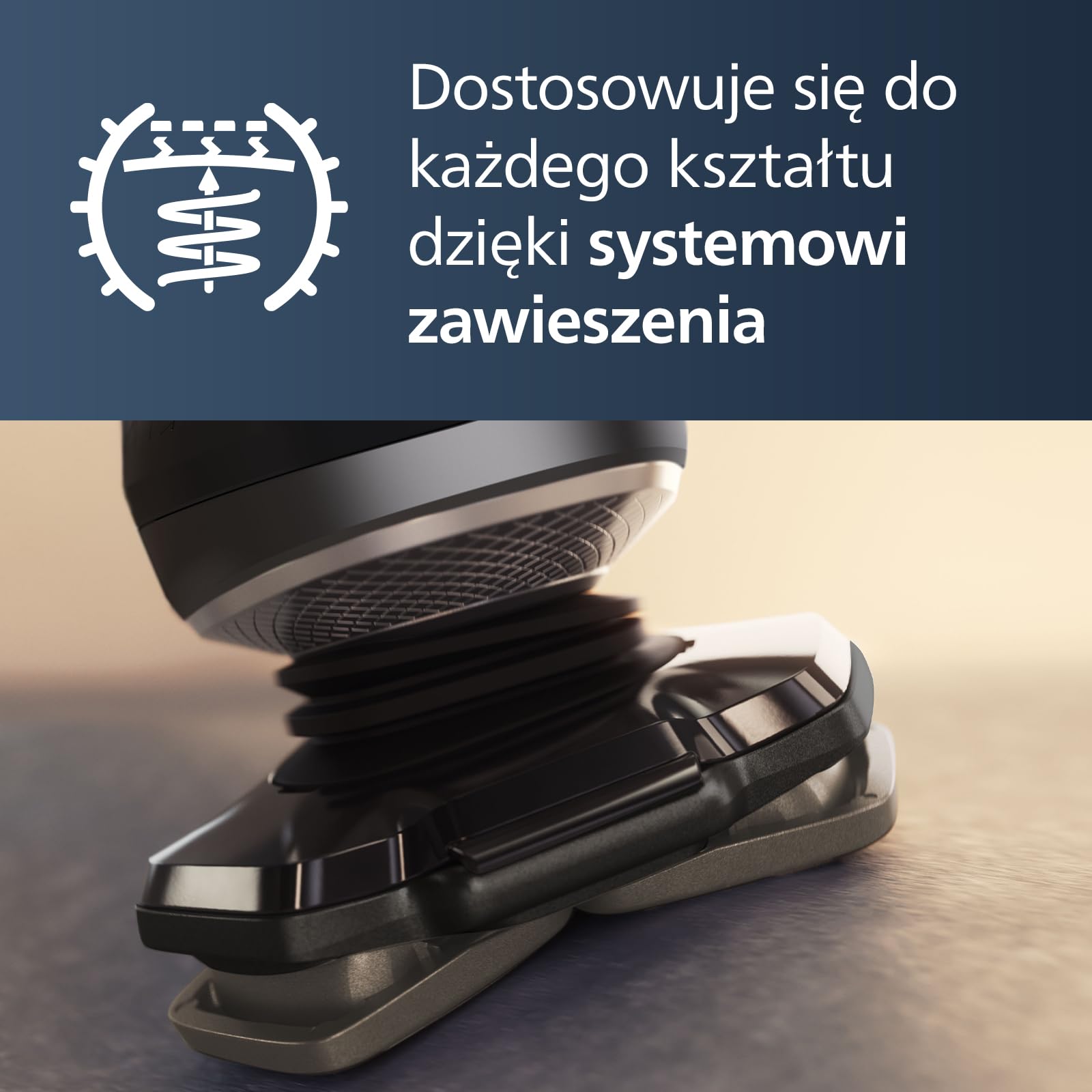 Philips Shaver S9000 Prestige, golarka elektryczna na mokro i sucho, złota, technologią SkinIQ, etui premium, podkładka ładująca Qi, precyzyjny trymer, trymer do nosa i stacja czyszcząca, SP9882/36