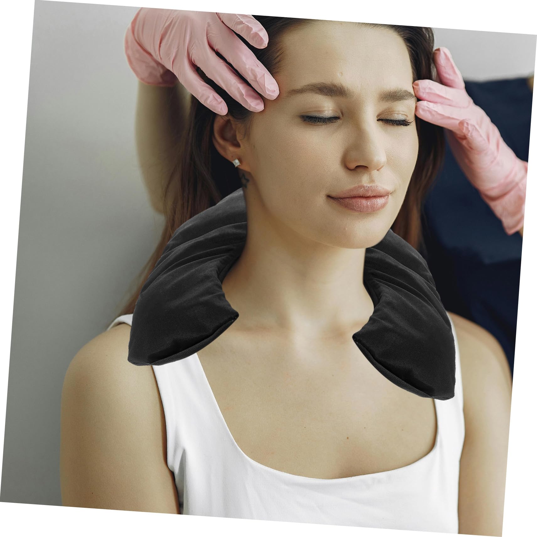 SOLUSTRE Fascia Per Collo Riscaldante Portatile Cuscinetto Per Collo Riutilizzabile Accessorio Per Uso Quotidiano Fascia Multiuso Per Sollievo Dal Dolore Scaldacollo Rilassante