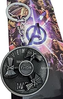 Thor Keychain Axe � Rotating Metal Keyring for Bike, Scooty & Car | Marvel Avengers Collectible | Ideal Gift for Men, Boyfriend, Brother & Superhero Fans | Premium Key Holder for Bike Keys