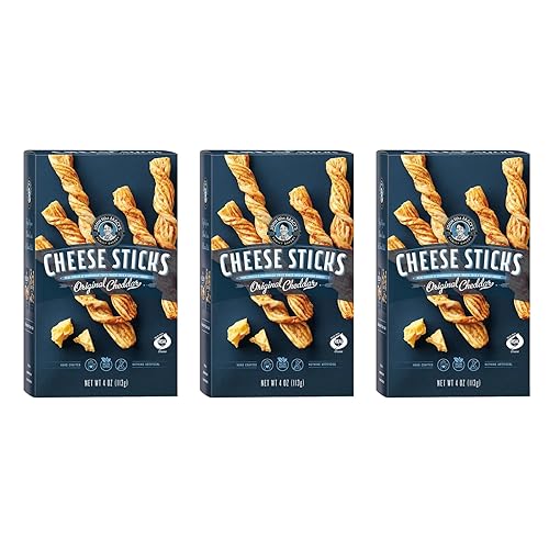 John Wm Macys CheeseSticks  Cheddar original  Galletas de masa madre horneada dos veces hechas con queso 100 envejecido real sin OMG nada artificial