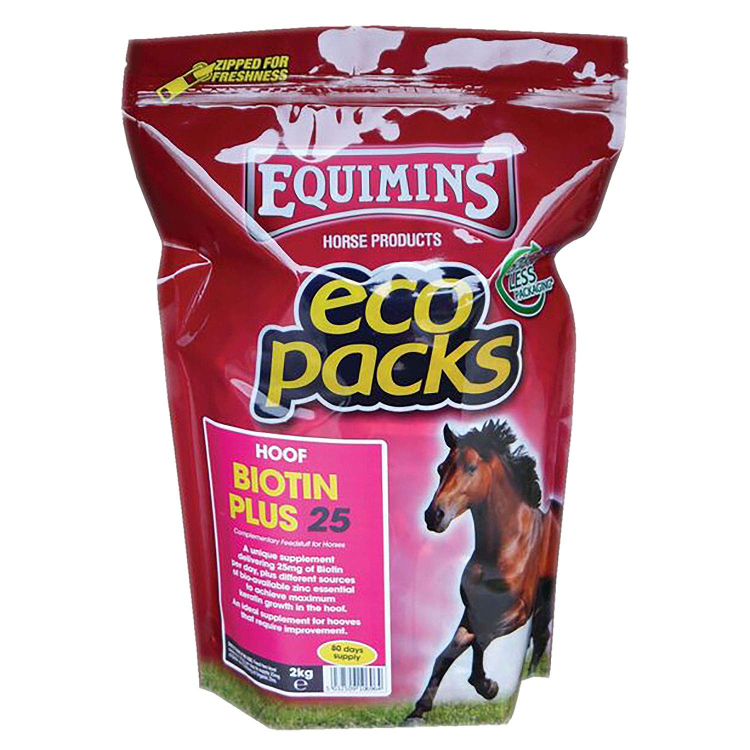 Equimins EQS0039 Biotin Plus 25 Supplement Eco Pack - Clear, 2 kg