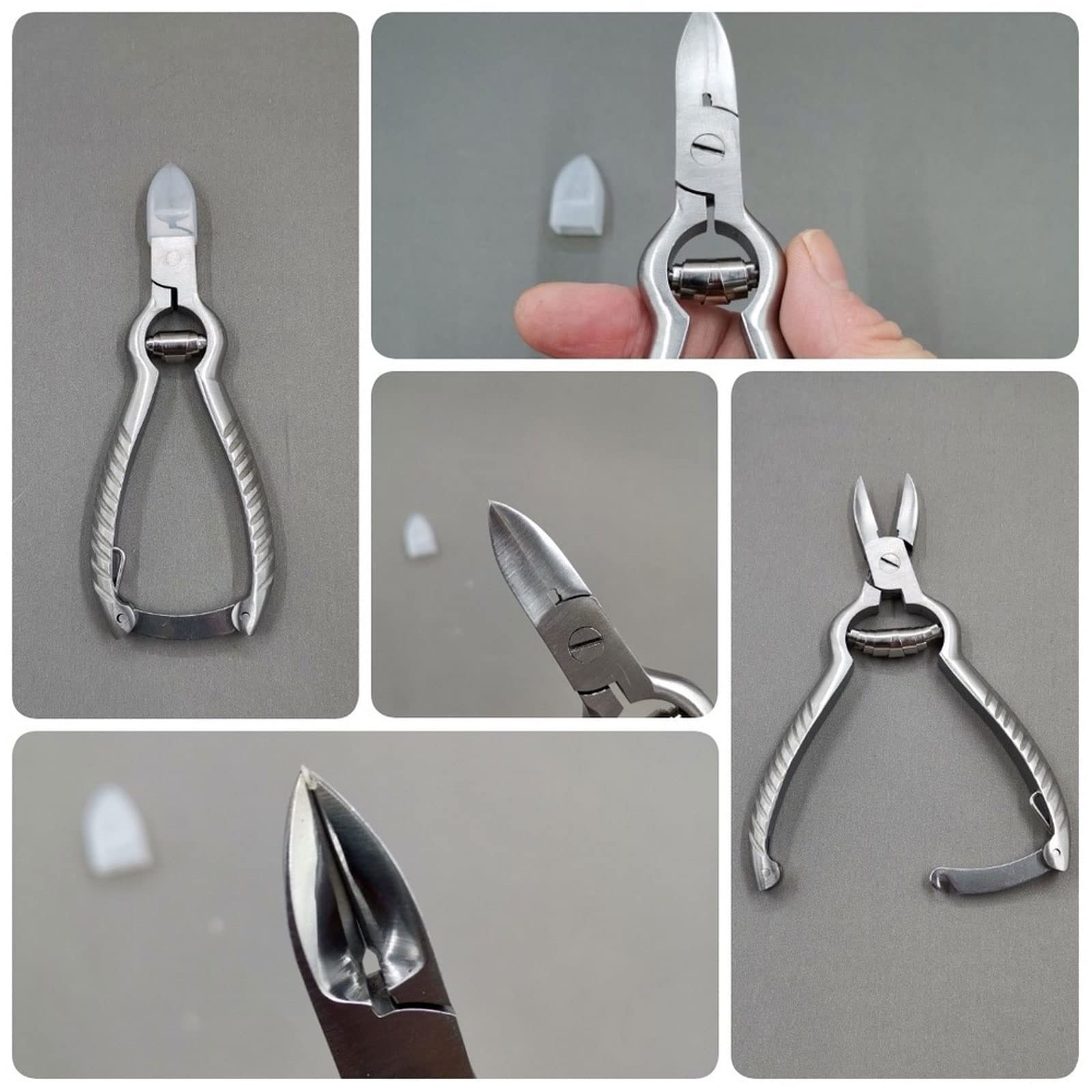 XIANGFAZJD Cortauñas Cortauñas de Acero Inoxidable, Tijeras for cutículas, alicates Profesionales for uñas de los pies, alicates for cutículas, Herramienta de Cuidado de manicura