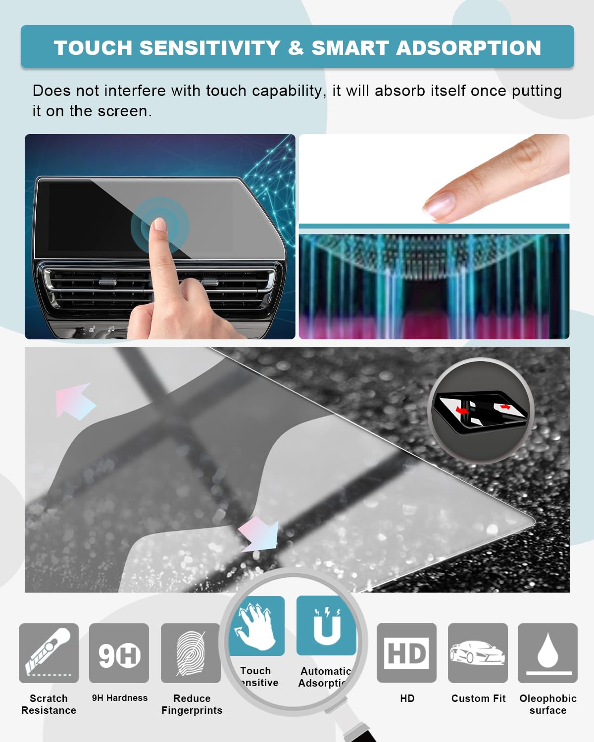 Pellicola salvaschermo in TPU per Croen C4 C4X 2021-2023 10 pollici infotainment per Auto Display di navigazione GPS Auto Protect Sticker  34