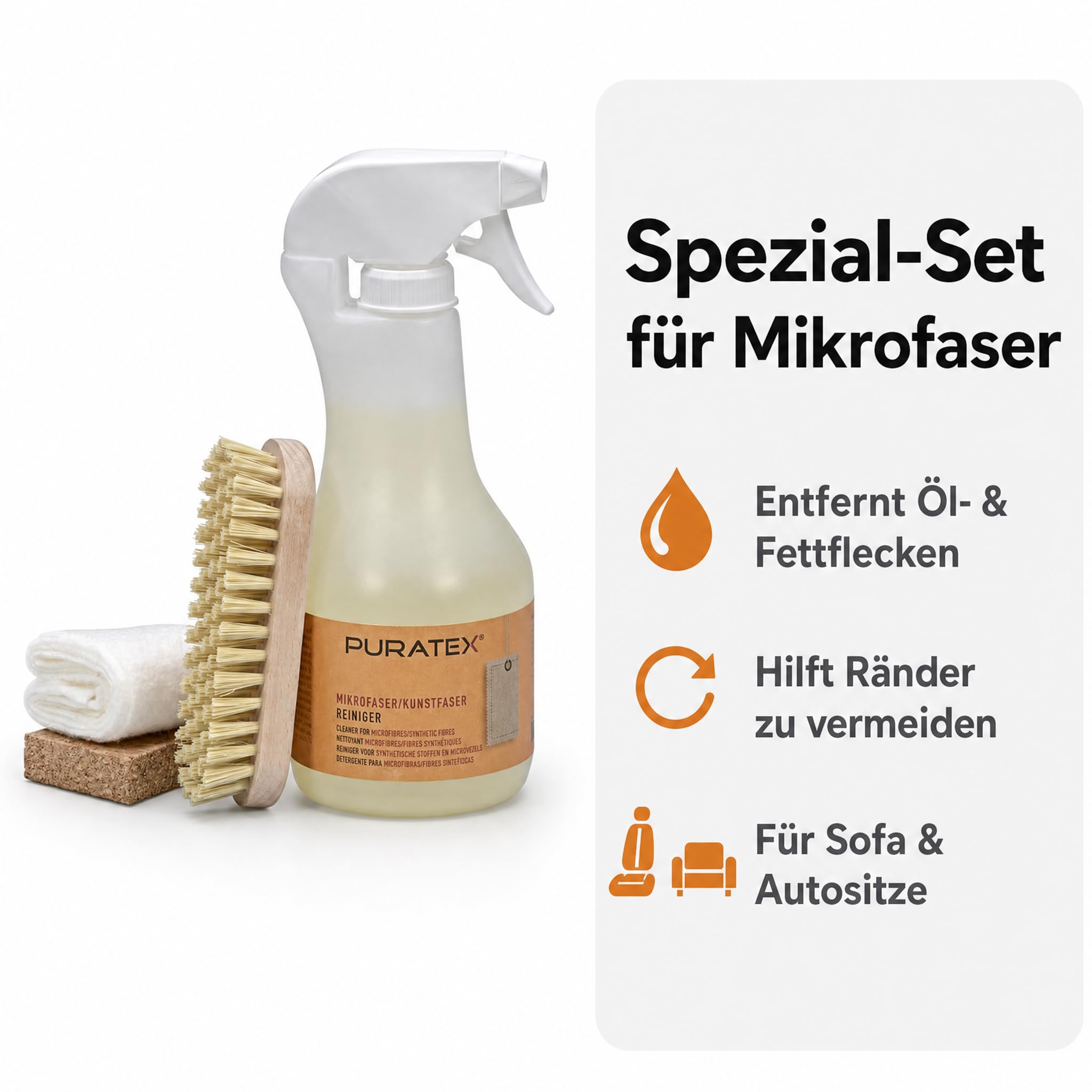 Mikrofaser Reinigungs-Set, 500 ml