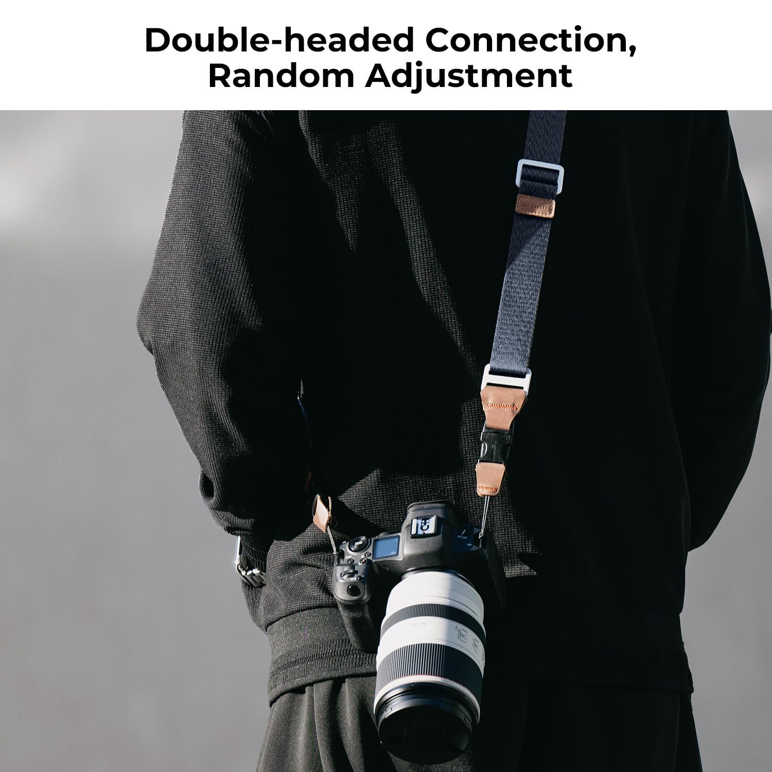 K&F Concept Pasek na ramię do aparatu fotograficznego dla fotografów, profesjonalny pasek na ramię, kompatybilny z aparatami Sony Canon Nikon Fuji, innymi lustrzankami DSLR
