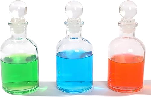 Miniatura 5 de Magic Season Botella de vidrio decorativa - 5 fl oz. botella redonda (1 juego con tapón de vidrio)