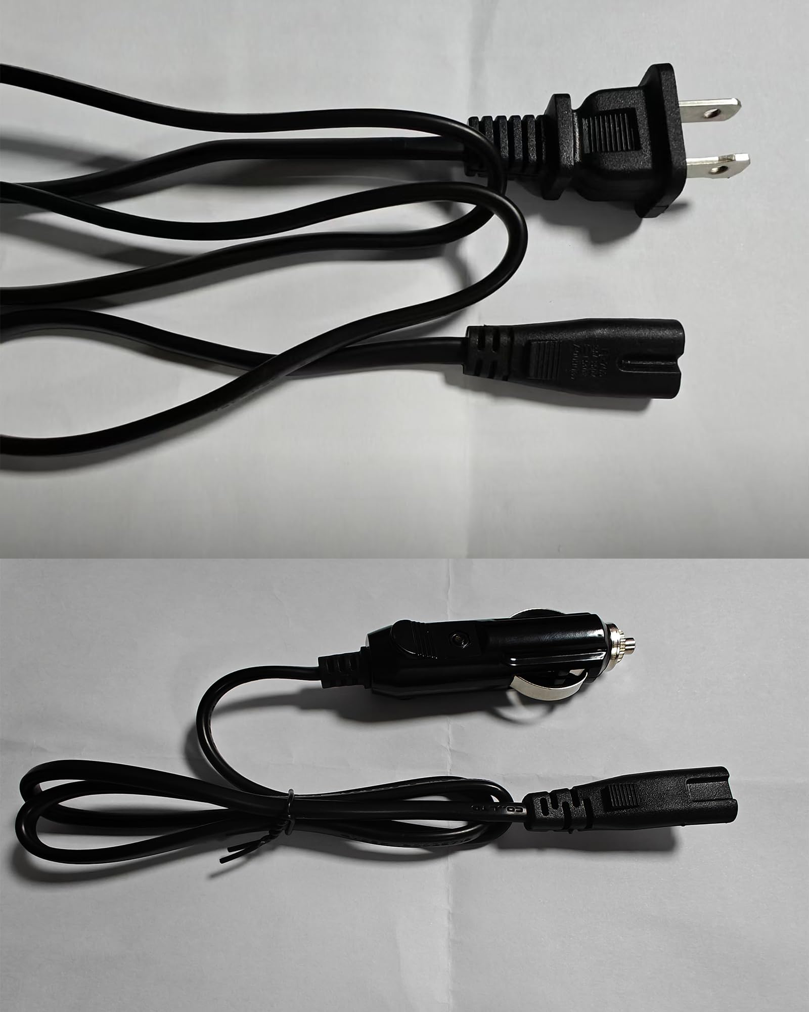 Fiambrera eléctrica, cable de alimentación de 12 V/24 V/110 V, cable de alimentación calentado de 32 pulgadas, cable de alimentación portátil de repuesto para calentador de alimentos (tipo A) 6