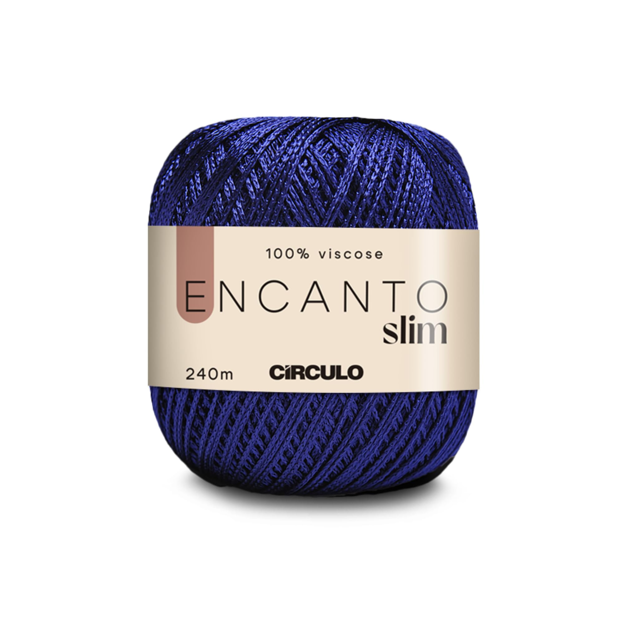 CIRCULO Encanto Slim Yarn 100% Viscose - Luxury & Shine - Sport Weight Yarn - 262 yds, 3.52 oz - Color 2550 - Ball Blue — image 1