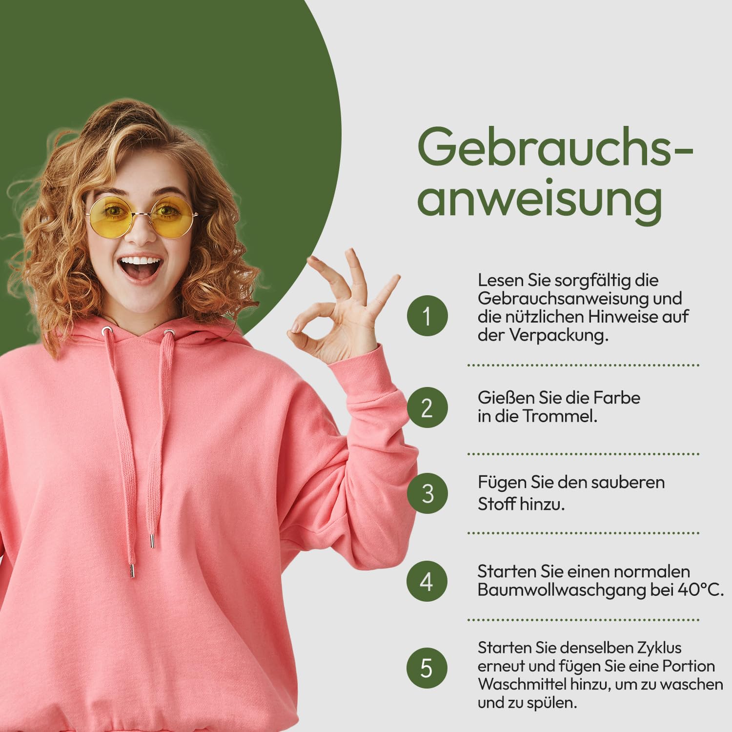 Haute Couture - Textilfarbe All-in-One - Khaki - 3x350g