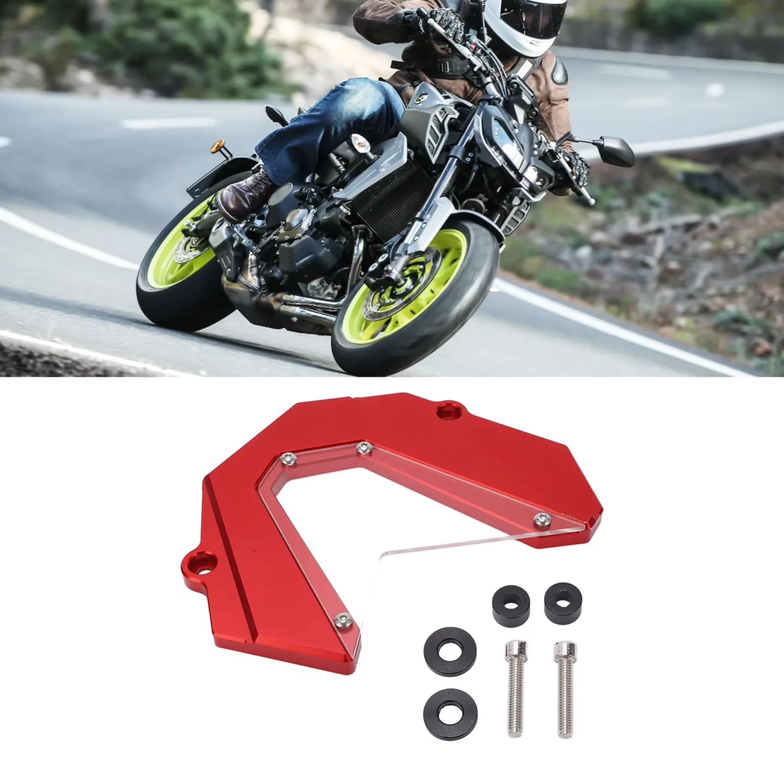 Copri Pignone Per Motocicletta Per Motore MT‑09 Per FZ09 2013‑2017 protettiva pignone moto | Proteggi la catena della tua moto da detriti, rocce, vento e pioggia.