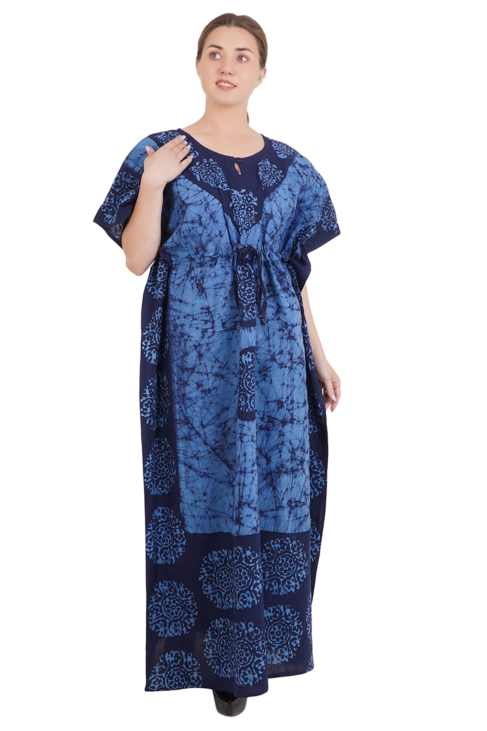 Women's Pure Cotton Regular Nighty with Pocket - Free Size-picture-22