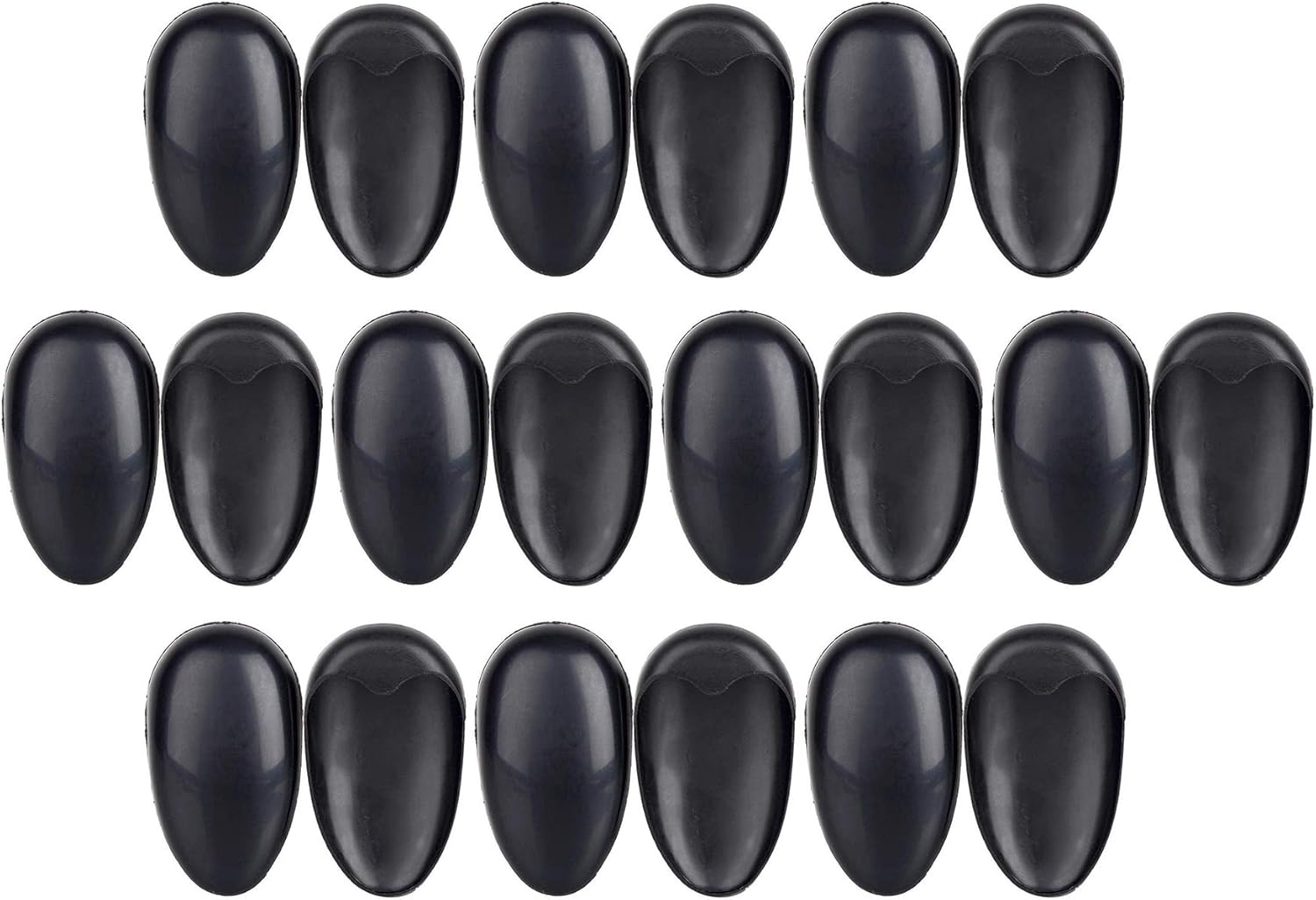 10Pairs Black Plastic Professionale Ear Cover Shield Protector