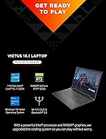 Vista 2 de HP Victus 16 - Laptop para juegos, NVIDIA GeForce RTX 3050, Intel Core i5-11260H de 11ª generación, 8 GB de RAM, SSD de 512 GB, pantalla IPS Full HD