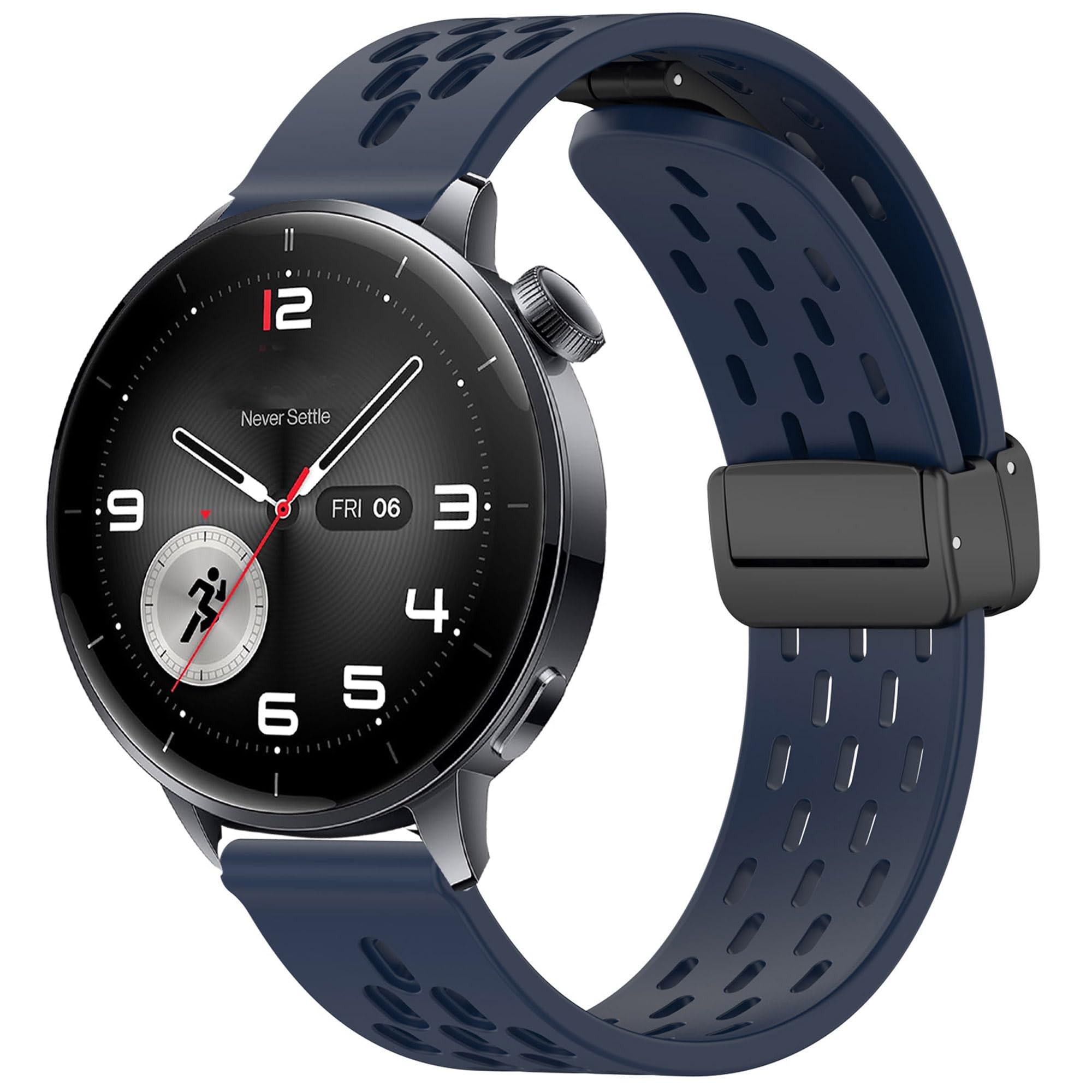 Lamshaw Compatible for OnePlus Watch 3 43mm Bands, Breathable Silicone Replacemet Band Straps Compatible for OnePlus Watch 3 43mm