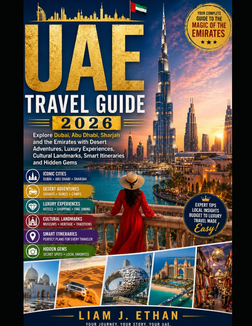 UAE TRAVEL GUIDE 2026: Explore Dubai, Abu Dhabi, Sharjah and the Emirates with Desert Adventures, Luxury Experiences, Cultural Landmarks, Smart Itineraries and Hidden Gems