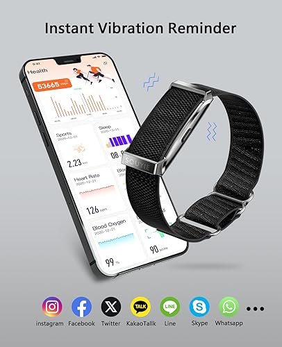 Miniatura 5 de Pulsera inteligente para hombres y mujeres, monitor de actividad de salud, frecuencia cardíaca continua 2477presión arterialHRVmonitor de estrés,