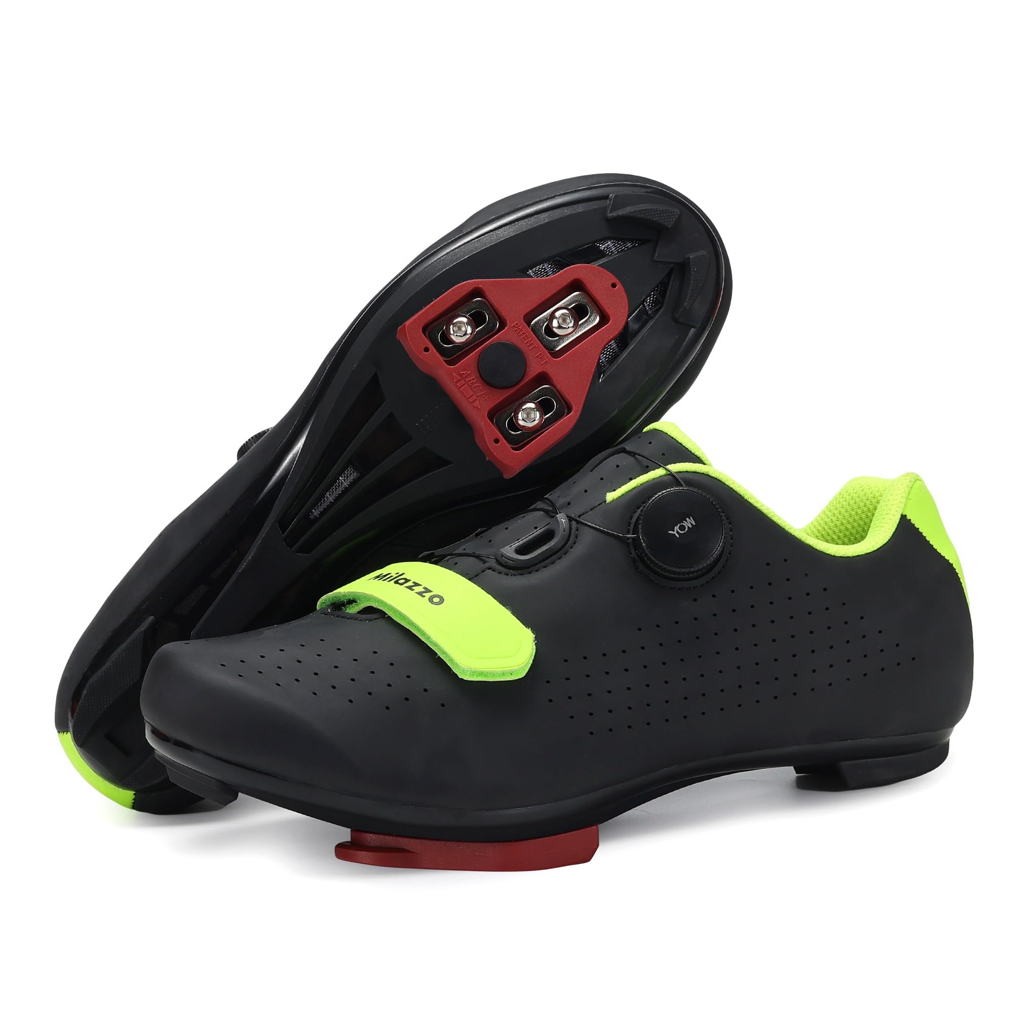 Milazzo Fahrradschuhe für Herren – Rennrad, MTB & Indoor-Cycling – Atmungsaktive Radsportschuhe kompatibel mit SPD, SPD-SL & Look Delta Pedalen