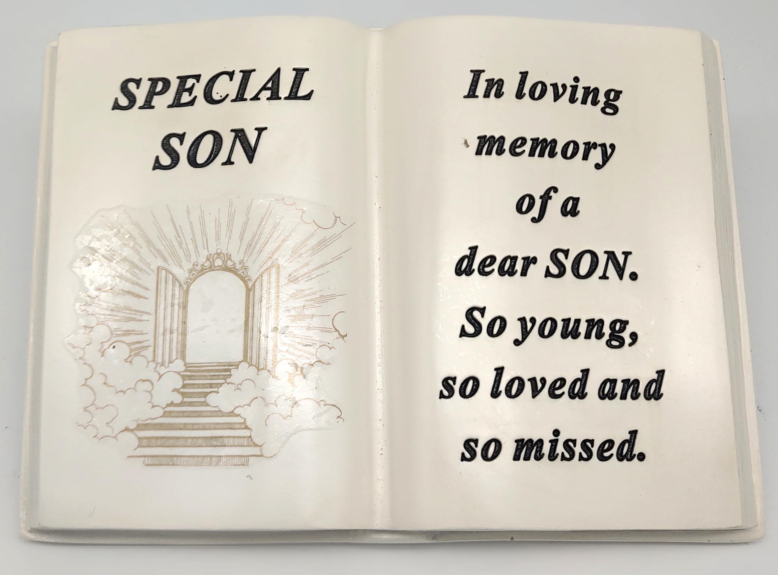 David Fischhoff Son Memorial Book Ornament Stairway Heaven Bereavement Gift Crem Tribute Plaque