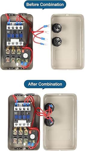 Miniatura 6 de PATIKIL Arrancador magnético del motor eléctrico, 380V 4KW 5HP, arrancador magnético del motor del interruptor trifásico para el compresor de aire