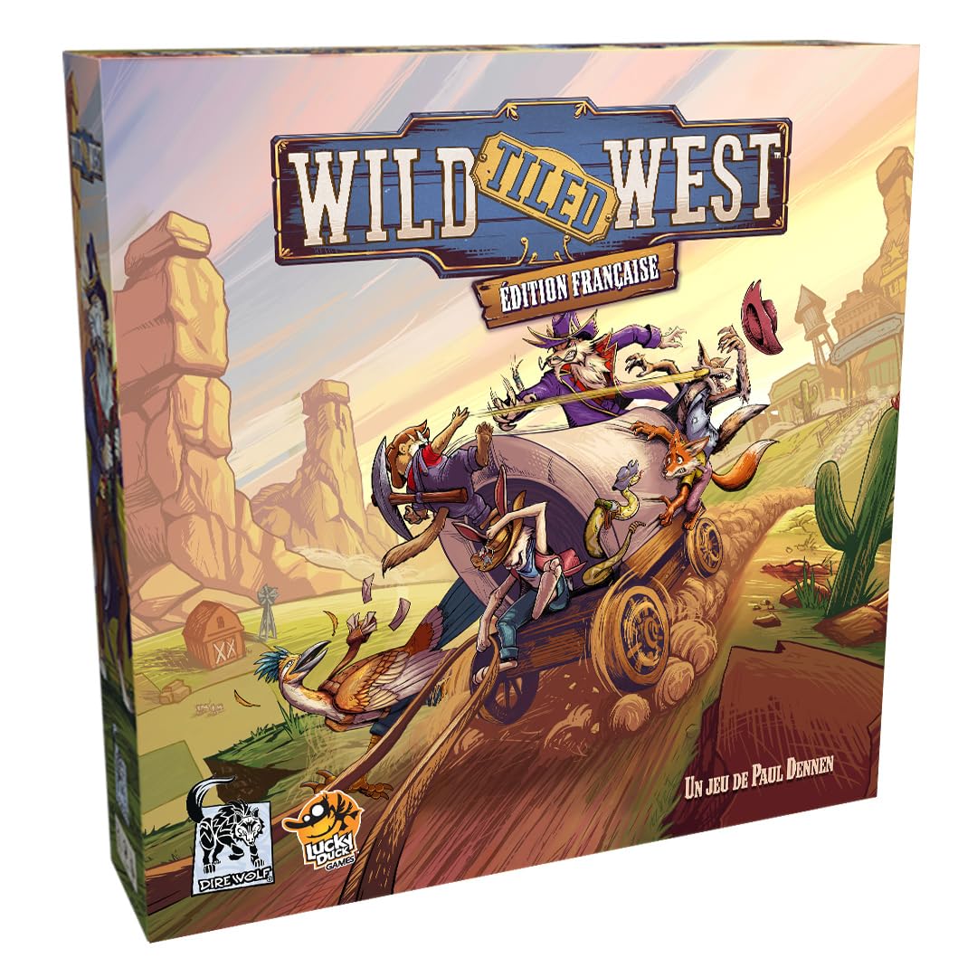 Lucky Duck Games - Wild Tiled West - Version Française - 934637