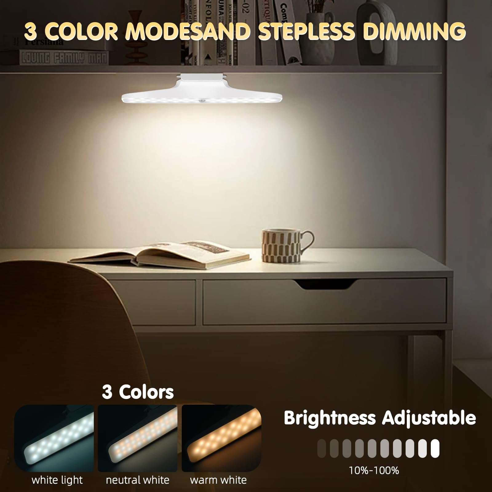 Luce LED Con Sensore Di Movimento 20CM - 3 Modalità, Ricaricabile USB-C, Per Armadi E Corridoi - Foto 2