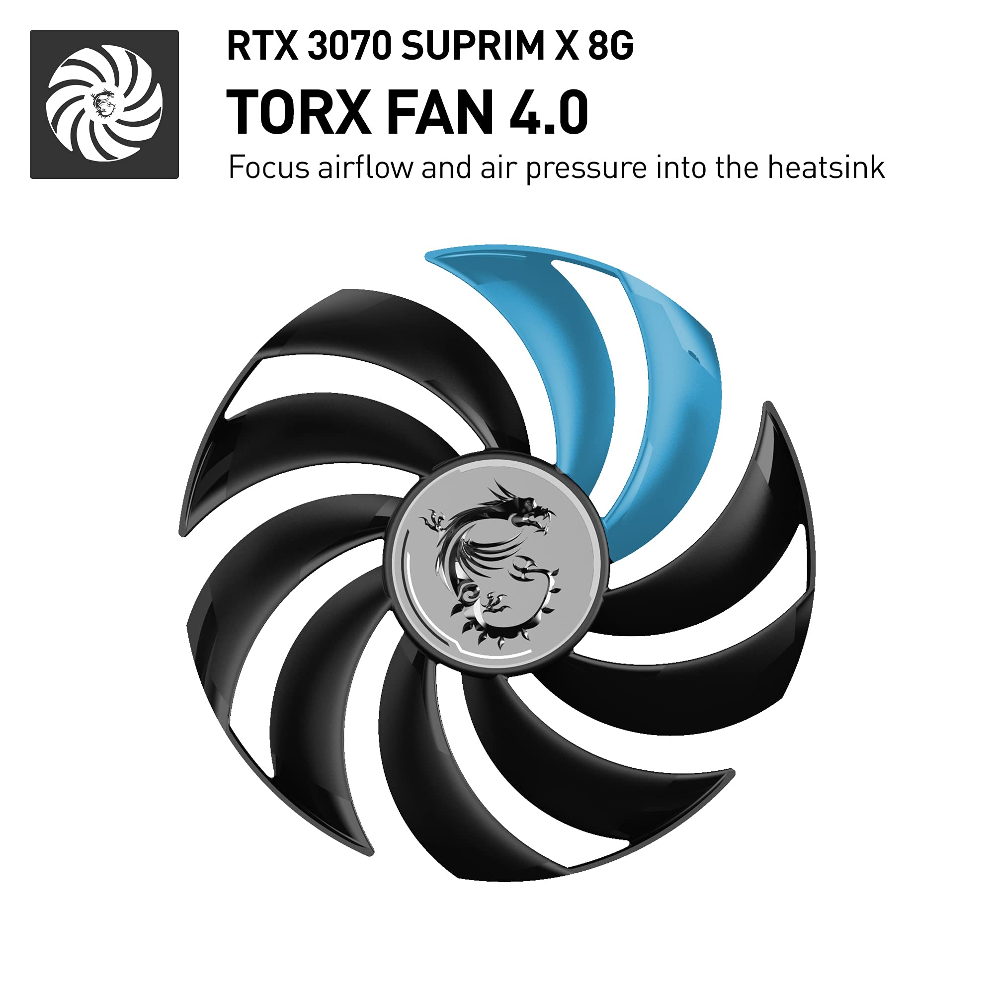 MSI GeForce RTX 3070 Suprim X 8GB GDDR6X Gaming Scheda grafica 3xDP/HDMI