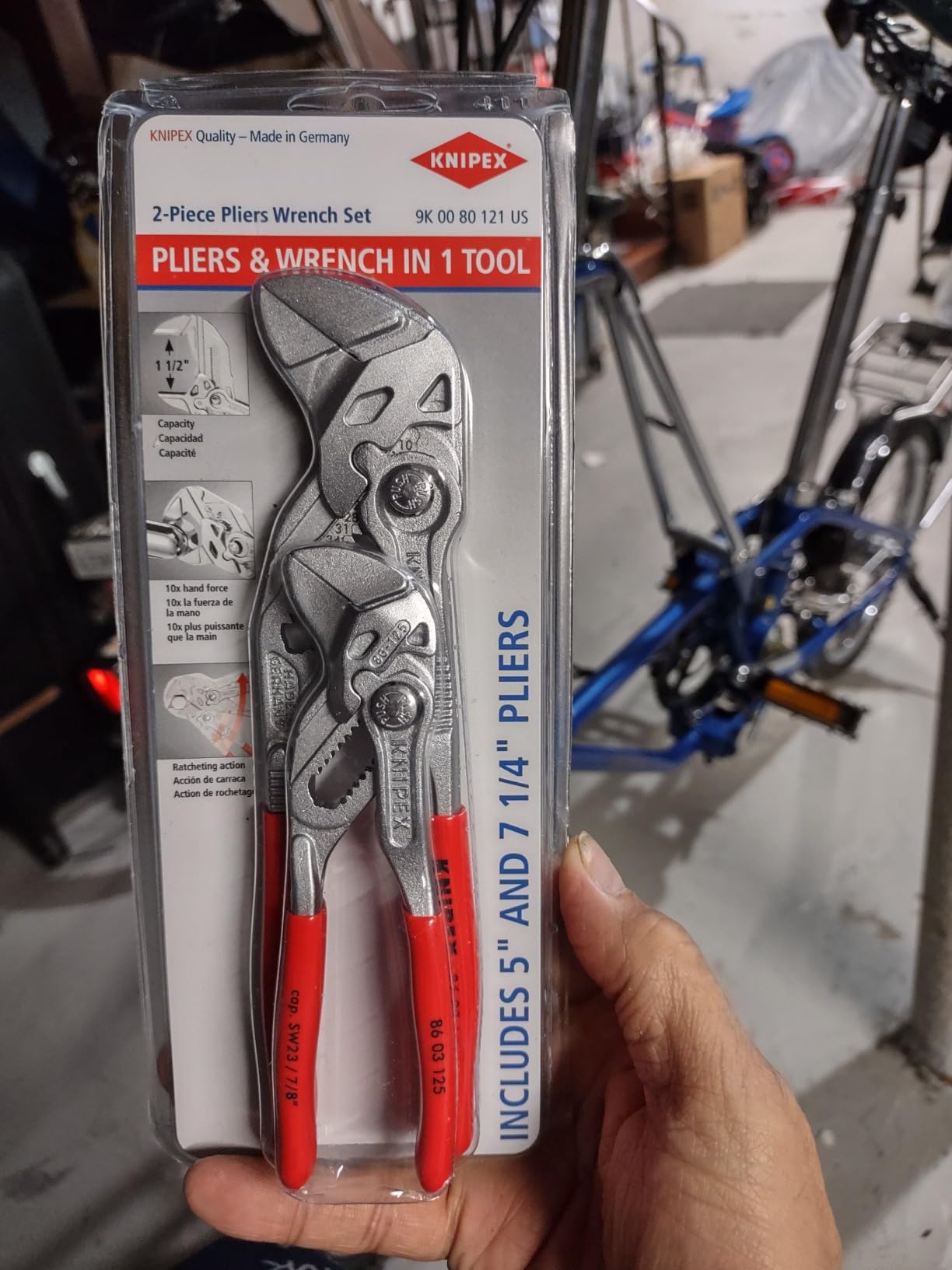 Knipex Tools 9K 00 80 121 US Small Pliers Wrench Tool Set (2 Piece) photo review