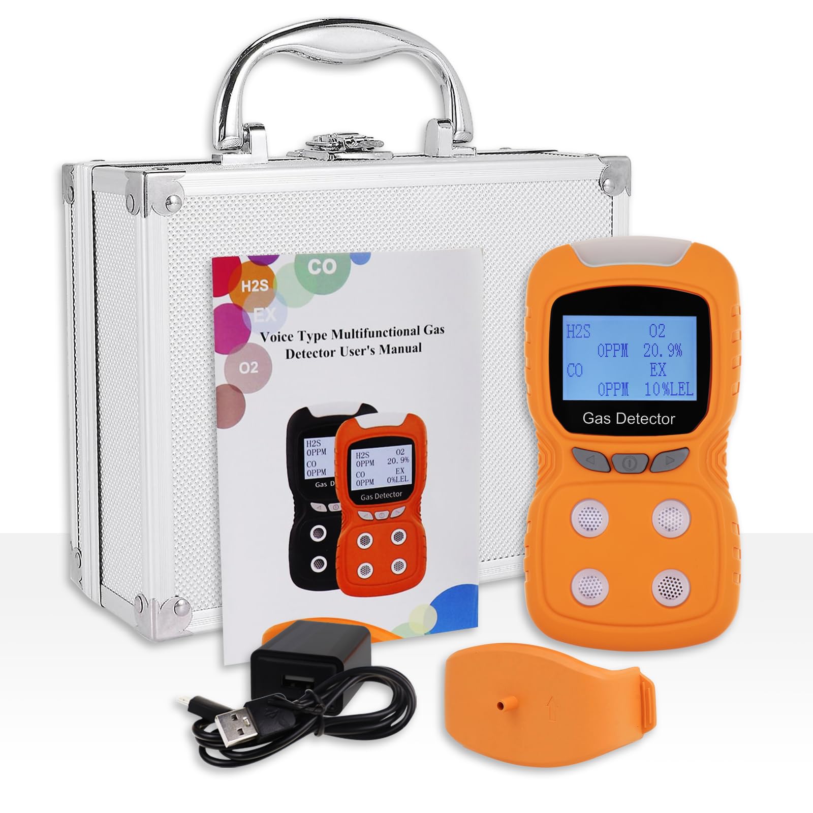 Gas Detector, 4 In 1 Gas Monitor(H2S,O2,CO,LEL), | Ubuy - View #3