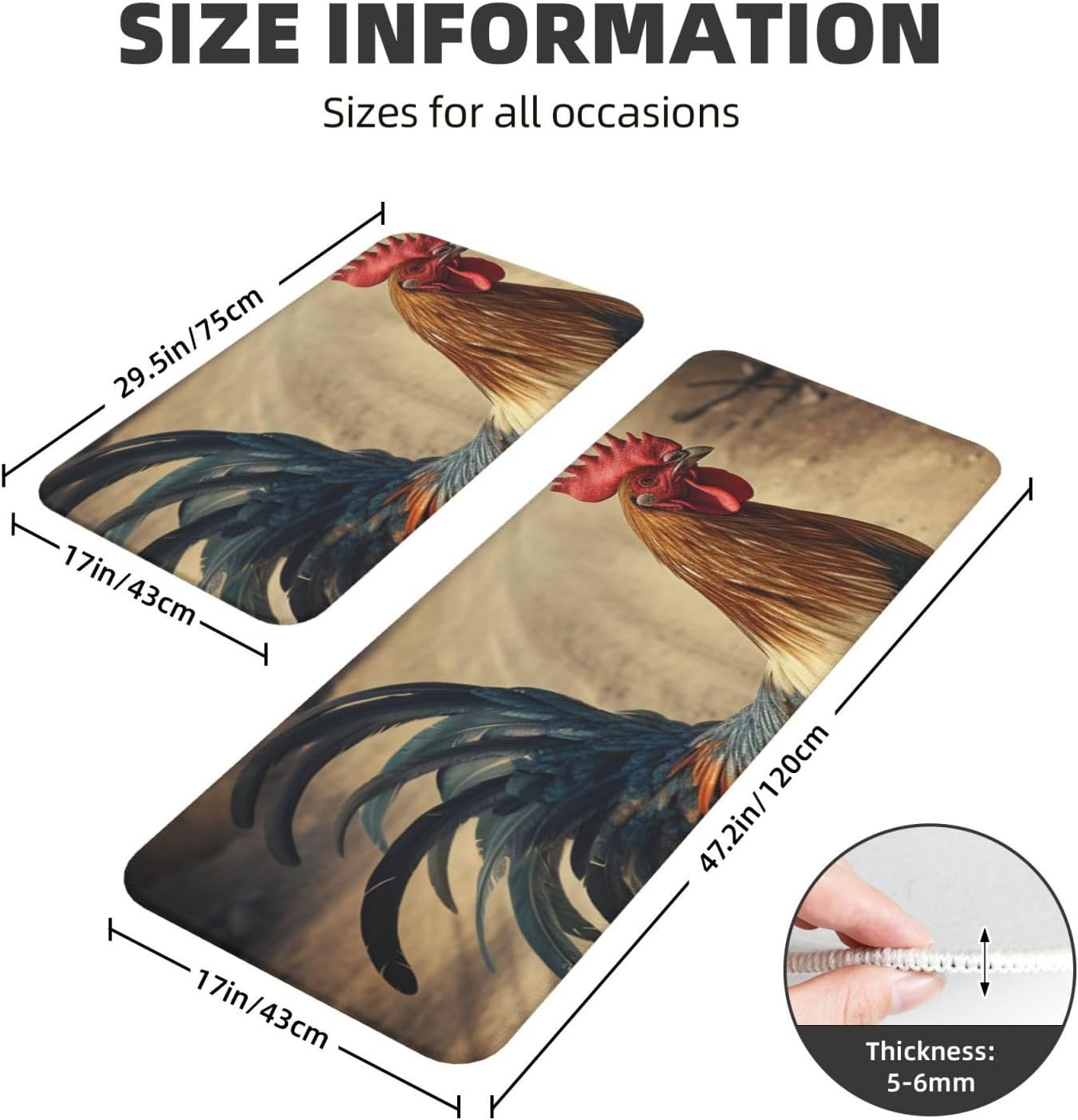 Kitchen Rugs Home Decor Kitchen Mats for Floor Anti Fatigue Kitchen Mats