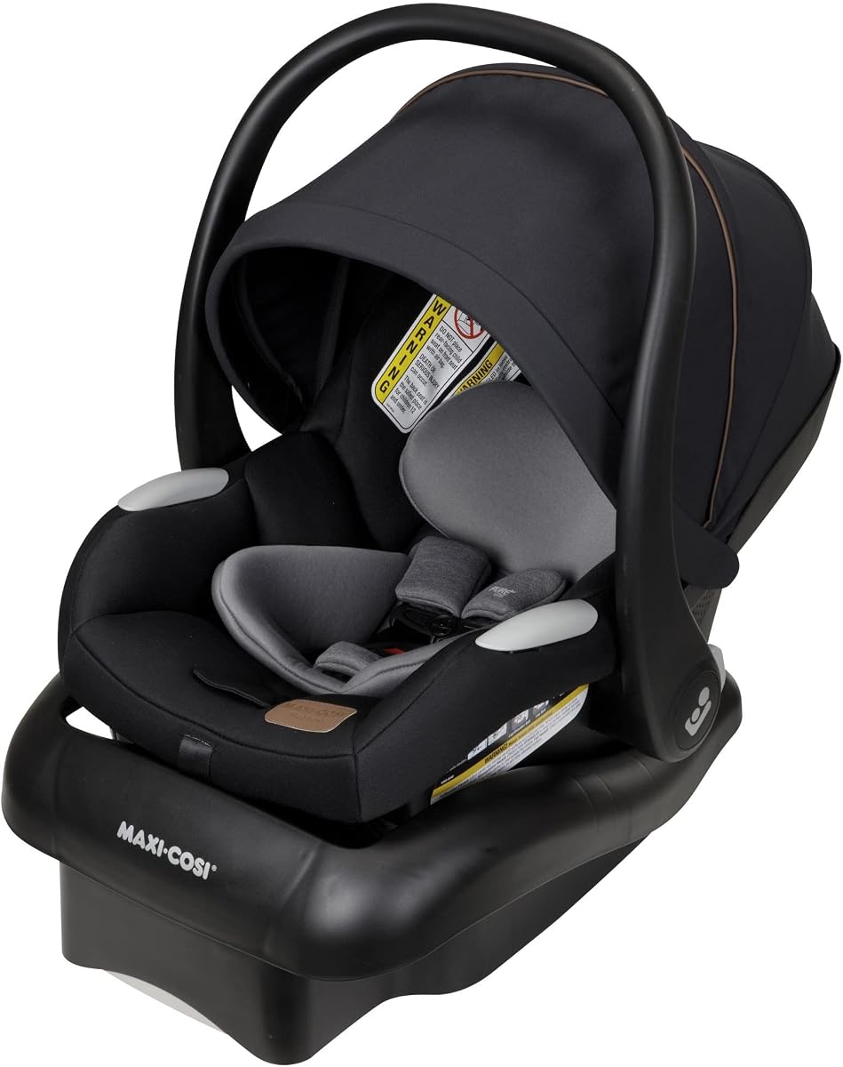 Mico Luxe Infant Car Seat with Base, Rear Facing Car Seat For Babies, Baby Carseat 4-30 lbs, Baby Car Seats, Infant Car Seats, Midnight Glow