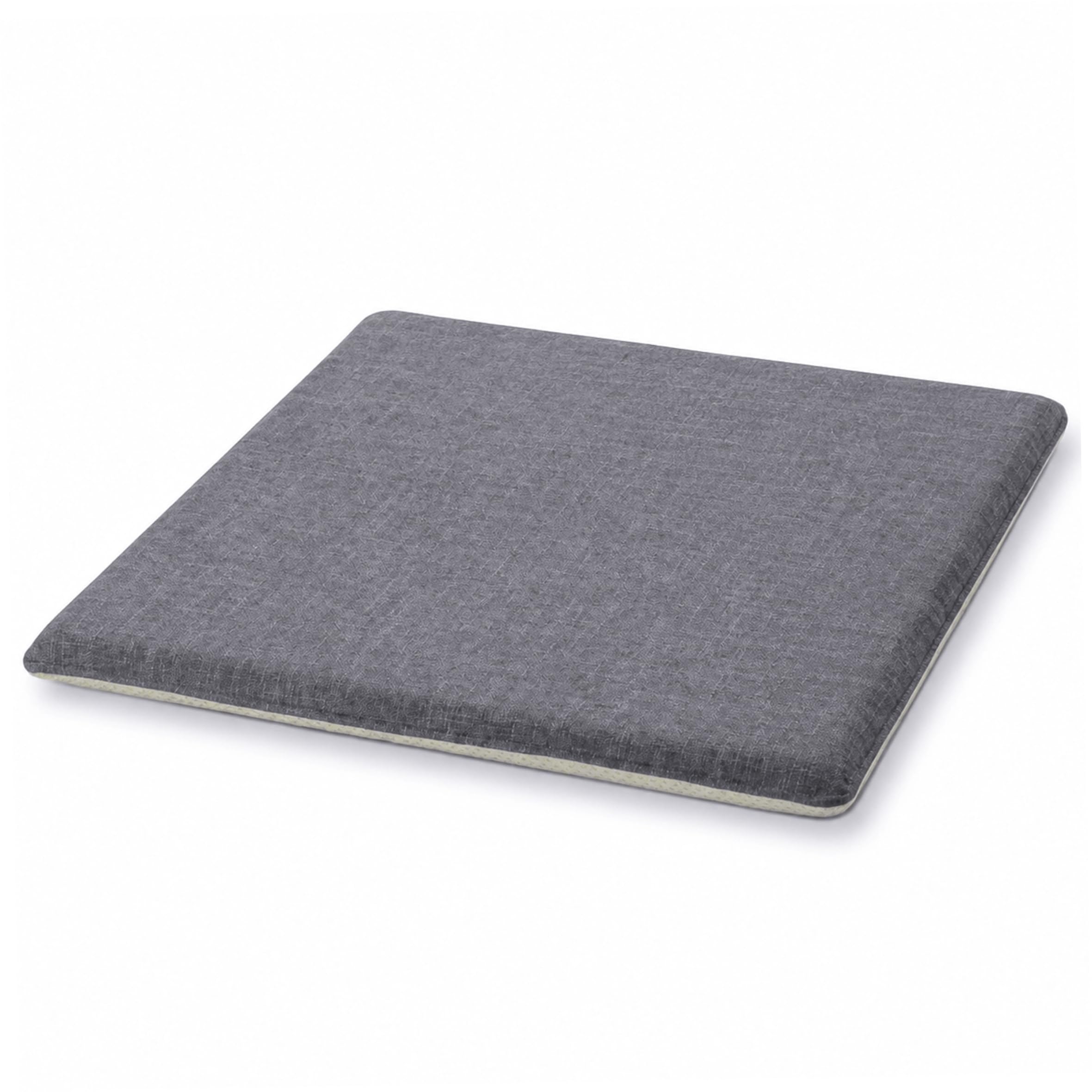 Coussin de chaise de salle à manger gris pour de longs repas conviviaux en lin