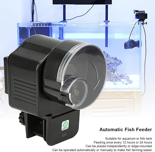 Miniatura 2 de TOPINCN Alimentador automático para peces, temporizador automático para acuario, dispensador de alimentos para peces para acuario o peces