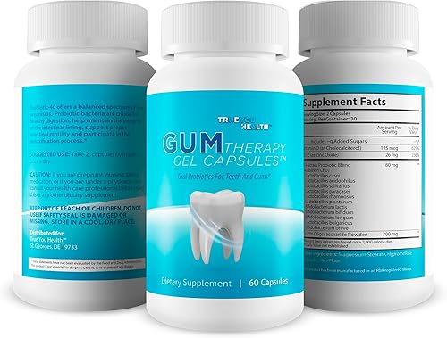 Miniatura 4 de Cápsulas de gel de terapia de encías - Nuestro mejor probiótico de apoyo para encías y dientes - Probióticos dentales orales para la salud de las