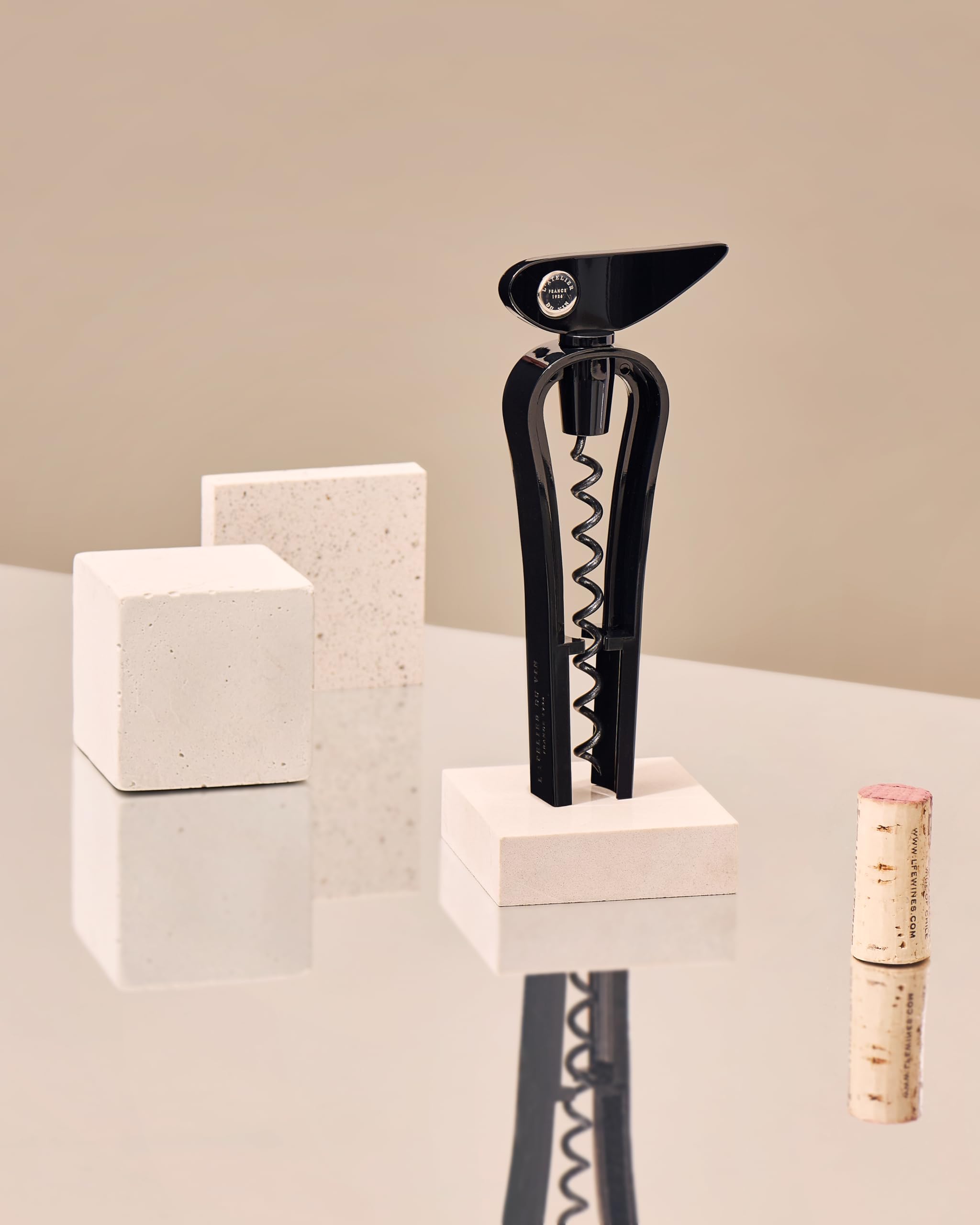 L'ATELIER DU VIN - Chic Monsieur Night - Black Endless Screw Corkscrew - Image 4