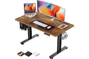 Veken: Electric Adjustable Height Standing Desk for Enhanced Work Efficiency and Comfort