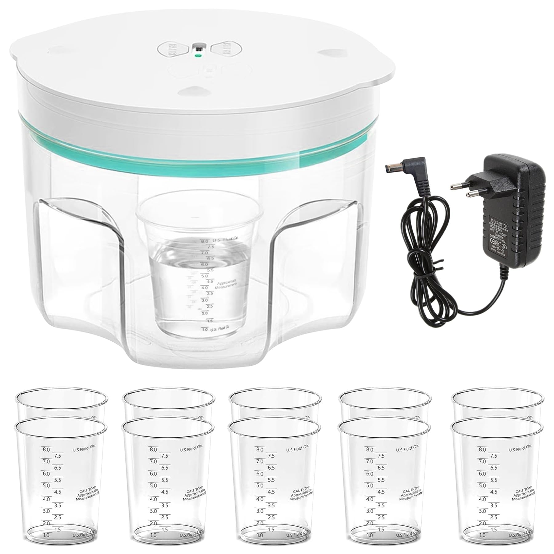 Rimozione Bolla in Resina 2L, 95 kPa Camera di Degassamento Sottovuoto | Rimuovere 99% Bolla in 5-8 Minuti, Camera di Vuoto Senza Aria per Resina Epossidica, Resina UV, Stampi in Silicone, Fai da te