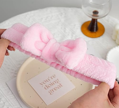Miniatura 8 de Diadema de spa, diadema de esponja para mujer, diadema de maquillaje suave, lavado de cara y muñeca, diadema para el cuidado de la piel para lavado