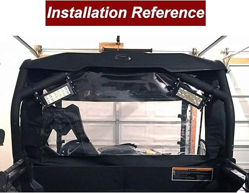 Miniatura 9 de DaSen Soportes de montaje de abrazadera de tubo de barra de luz LED ajustables de 2 pulgadas compatibles con Polaris RZR Ranger la mayoría de ATV