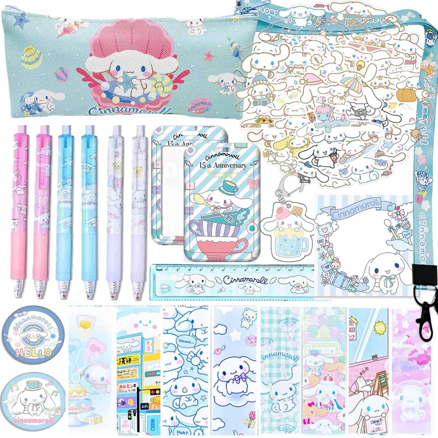 EMISOO Cinnamoroll School Supplies, Kawaii Office Gift Set