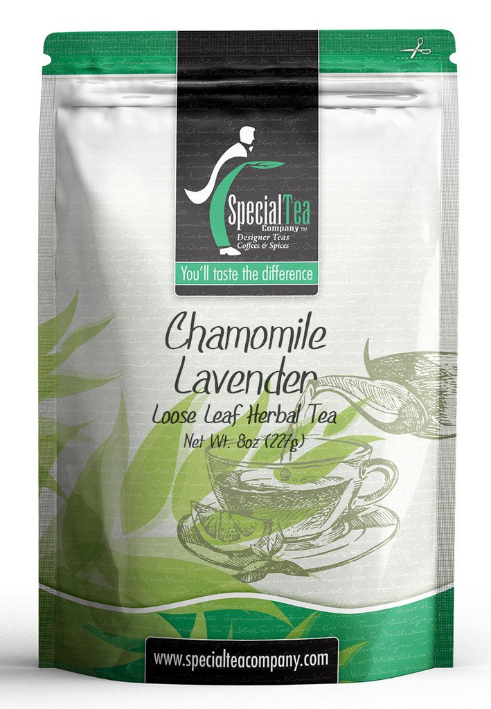 Special Tea Chamomile Lavender Loose Leaf Herbal Tea, 8 Ounce