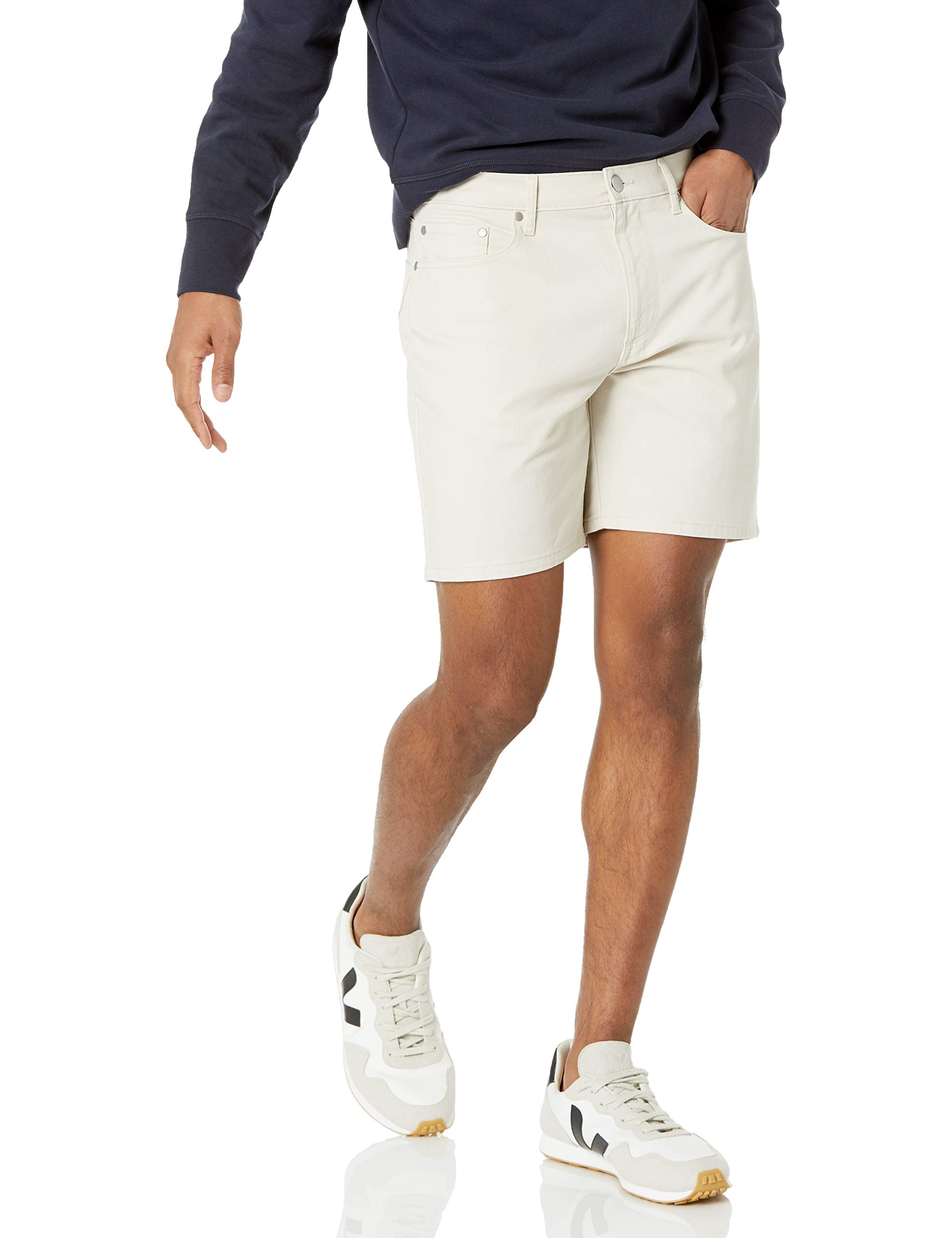 Amazon Essentials Men's Straight-Fit 7" Inseam Stretch 5-Pocket Shorts