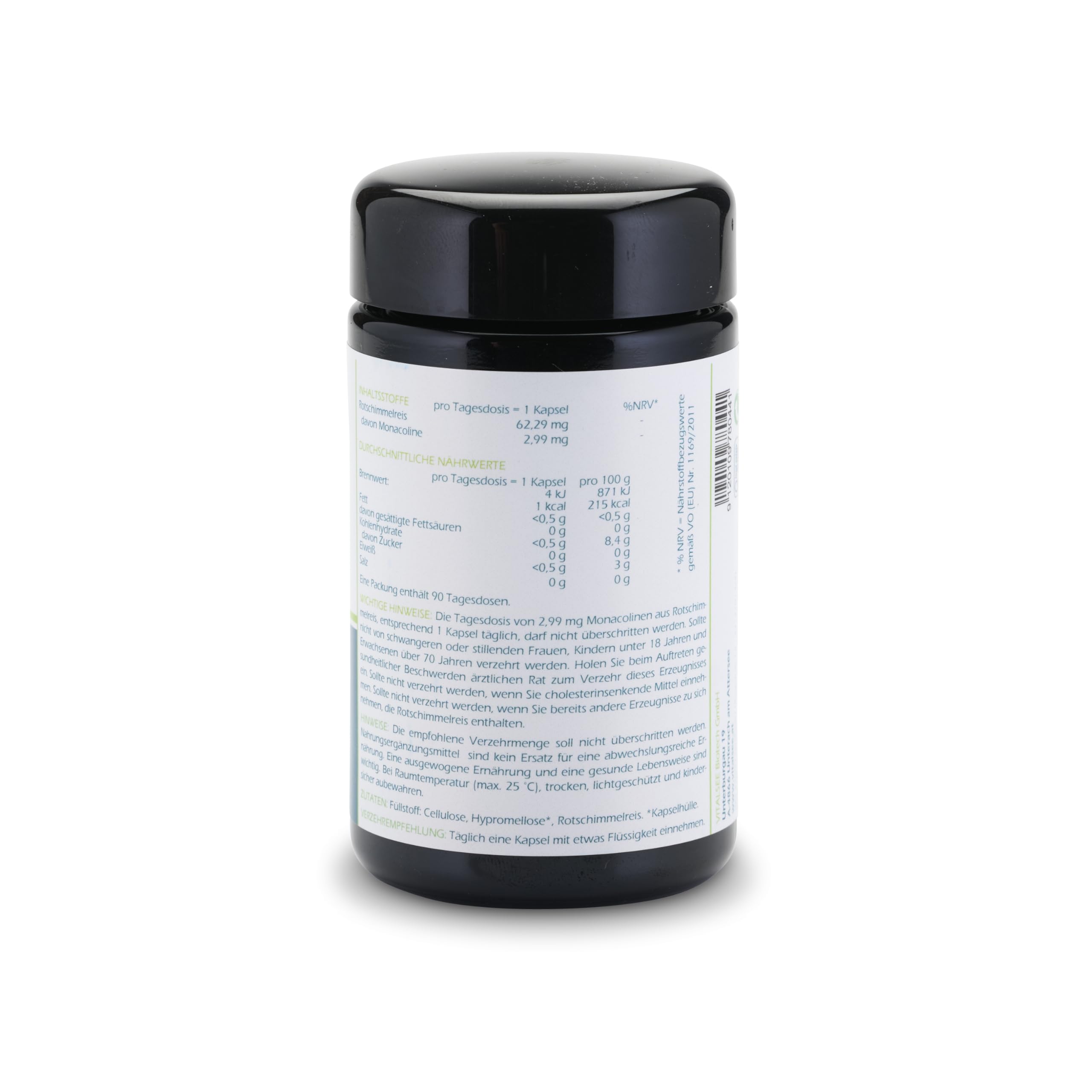 RED YEAST RICE K3 active Extrakt opus magnum – 90 vegane Kapseln – 2,99 mg Monacolin K – Cholesterin-Regulierung – glutenfrei & laktosefrei